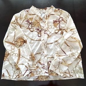 Chain print blouse